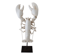 Coastal Lobster Sculpture on Stand
