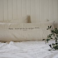 Image 2 of signature long linen cushion cover