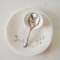 Image 1 of stamped silver jam/cream