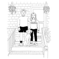 Image 1 of Custom portraits in ink 