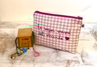 Image 2 of Monedero o neceser bordado  La mejor mamá del mundo