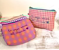 Image 1 of Monedero o neceser bordado  La mejor mamá del mundo