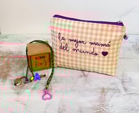 Image 4 of Monedero o neceser bordado  La mejor mamá del mundo
