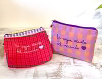 Image 1 of Monedero o neceser bordado  La mejor abuela del mundo