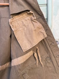 Image 3 of Vintage Un-worn French M47 French Army Jacket, Size Medium Green Cotton 1950's Military Coat