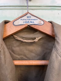 Image 5 of Vintage Un-worn French M47 French Army Jacket, Size Medium Green Cotton 1950's Military Coat