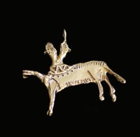 Image 1 of Creature with two heads in bronze