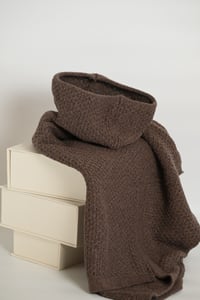 Image 4 of merino butterfly sweater - mocha brown