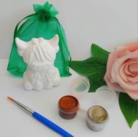 Image 2 of Handmade plaster paint your own Highland Cow, Kids Craft Activity, Kids Activity Gift 