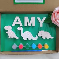 Image 3 of Various sets available, paint your own name, Kids Craft Activity,🚀🦕🏖🚧🐇🧜‍♀️
