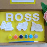 Image 4 of Various sets available, paint your own name, Kids Craft Activity,🚀🦕🏖🚧🐇🧜‍♀️