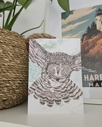 Image 4 of Set of 3 Owl Greetings Cards
