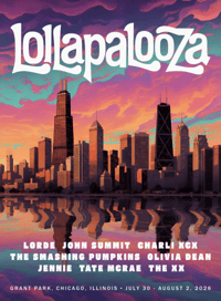 Unofficial Lollapalooza 2026 Poster