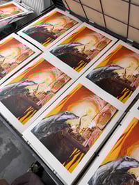 Image 3 of Badger in The Willows A3 Screenprint