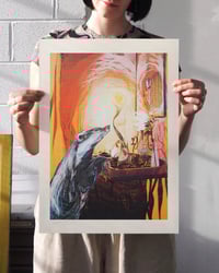 Image 1 of Badger in The Willows A3 Screenprint