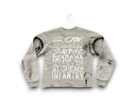 Image 2 of Sade Adu custom upcycled reworked Screen Print great sweatshirt