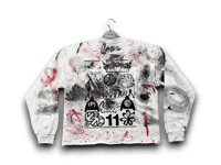 Image 2 of Sade Adu black panther party custom upcycled reworked Screen Print great sweatshirt