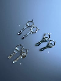 Image 5 of Teardrop Glass Earrings 