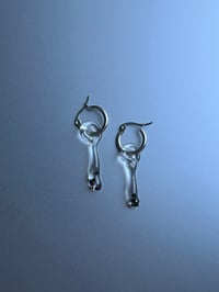 Image 2 of Teardrop Glass Earrings 