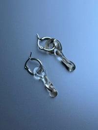 Image 4 of Teardrop Glass Earrings 