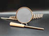 Image 3 of Curly Walnut Pot Call.  Slate over Glass #704