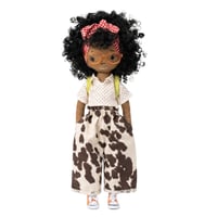 Image 1 of Emily Handmade Linen Tea Party Doll  (PREORDER ITEM - SHIP DATE ON OR BEFORE MAY  30TH, 2026)