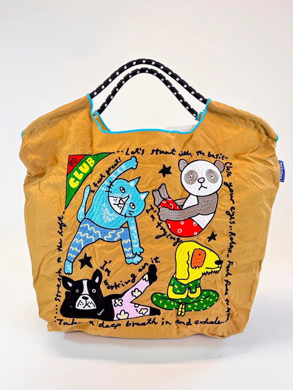 Image of Ball and chain / bobby Dazzler Yoga club bag in mustard