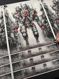 Image 3 of "The Herald of the Machine God" - Fine Art Print