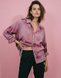 Image 1 of HANDGEFÄRBT ✘ OVERSIZED HEMD ✘ IBIZA PRINT  ✘ VINTAGE  ✘ UPCYCLED