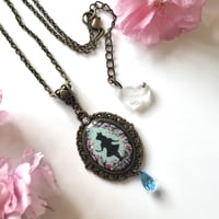 Image 2 of Sakura Alice in Wonderland Cameo Necklace