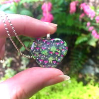 Image 1 of Dicentra Flower Heart Pendant