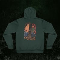 Image 3 of Pullover Fleece Hoodie - Ensemble Characters Retro Horror Film Street Art and Logo - The Obsidian Mi