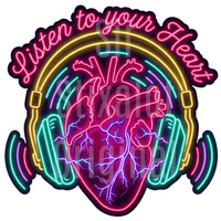 Image 1 of Listen to Your Heart - Neon