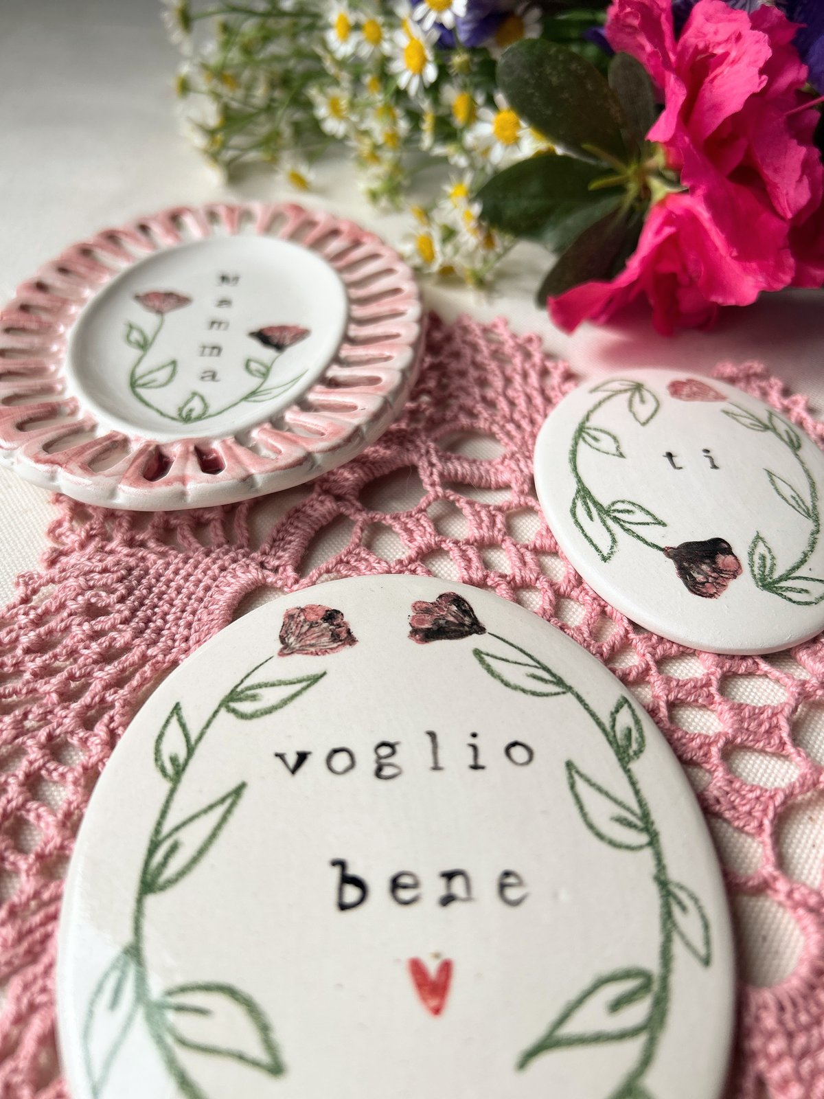  TRIS OVALINI - MAMMA, TI VOGLIO BENE ♥️