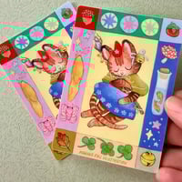 Image 1 of Magical Cat Folk Vinyl Sticker