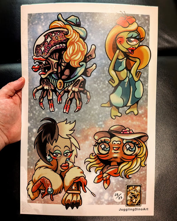 Image of Alien Drag 11x17 print 