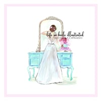ART PRINT:  THE VANITY GIRL IN WHITE