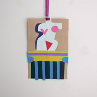 Torso on Blue Column