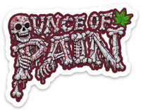 Red Sick Ass Skull Sticker