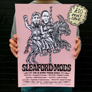 Image of Sleaford Mods 2023 Tour Print