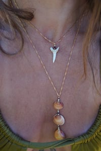 Image 1 of PEARL- shark tooth necklace