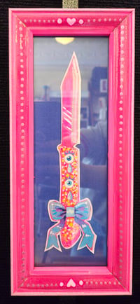 Framed Original Painting: Fashion Knife 3
