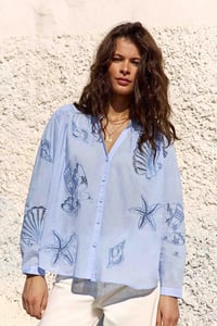 Image 8 of Blusa Boliane Azul