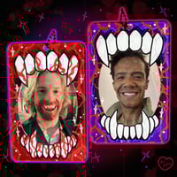 Image 1 of Vampire Bite Double Sided Acrylic Photocard Holder 