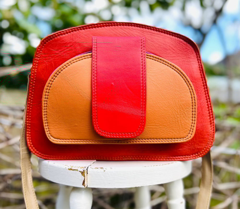 Image of Multi-Coloured Half Moon #8C