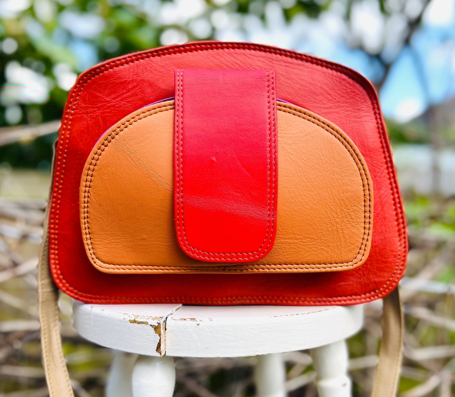 Image of Multi-Coloured Half Moon #8C