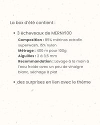 Image 2 of Box d'été 2026