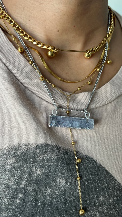 Image of PRESH • Purple Druzy Necklace