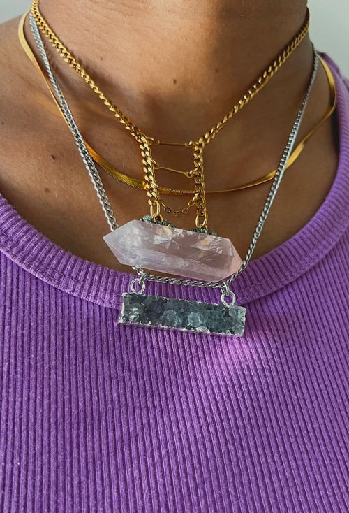 Image of PRESH • Purple Druzy Necklace