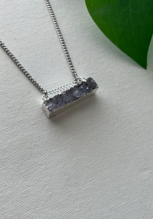 Image of PRESH • Purple Druzy Necklace